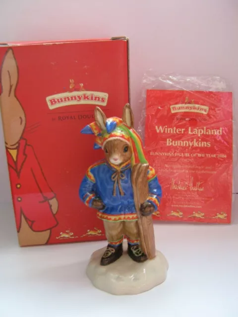 Royal Doulton Bunnykins Winter Lapland DB297 Boxed Figure Of The Year 2004