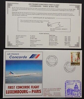 Concorde air france PRIMO VOLO Lussemburgo-Volo Parigi Copertura 