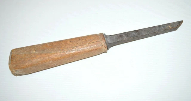 Ciseau à Bois Ancien Bedane Coulaux, Lame 9 Mm En Chrome Tungstène, Outil Ancien De France
