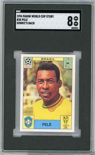 1994 Panini World Cup Story. #38 Pele Sgc 8 Nm Mt. 1994 Panini World Cup Story. #38 Pele Sgc 8 Nm Mt.