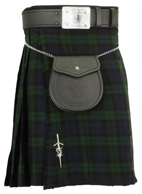 Hommes Kilt Écossais Tartan Écossais Blackwatch Traditionnel Highland Robe Jupes