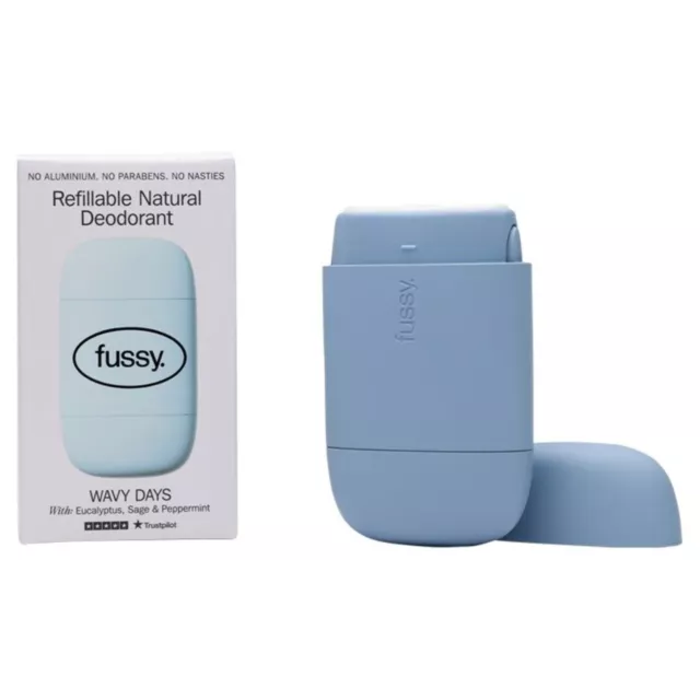 Fussy Wavy Days Refillable Deodorant Eucalyptus Sage & Peppermint 40g Vegan