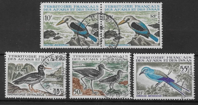 French Territory Of The Afars And Issas 1967 Fauna. 10F Pair,15F,50F,55F. (7703)