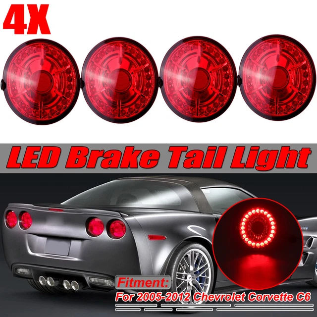 Feu Stop LED Moto EBTOOLS Alliage Aluminium - Feu Arrière Moto Noir Universel