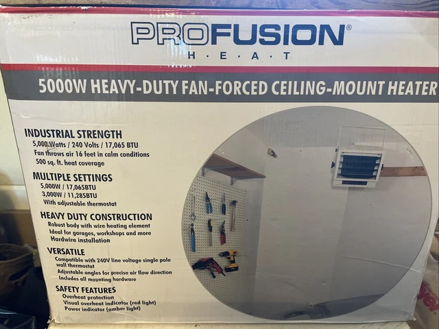 PROFUSION CEILING-MOUNT GARAGE Heater -17,065 BTU 240 Volts #EH-4604  $149.99 - PicClick
