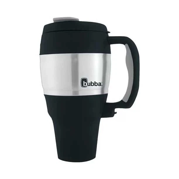 34 Oz Insulated Travel Mug Stainless Steel Thermal Coffee Cup with Handle Black