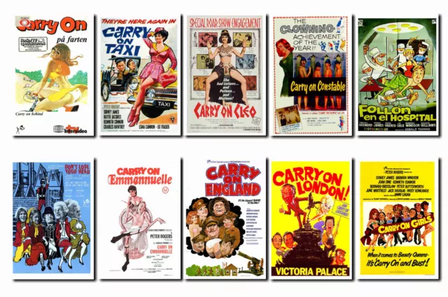 Carry On Films - Film Poster Postcard Set # 3