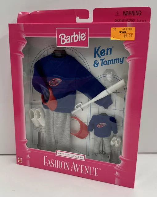 Barbie Fashion Avenue Ken & Tommy #18111 Baseball Outfits Matchin' Styles NRFB 2