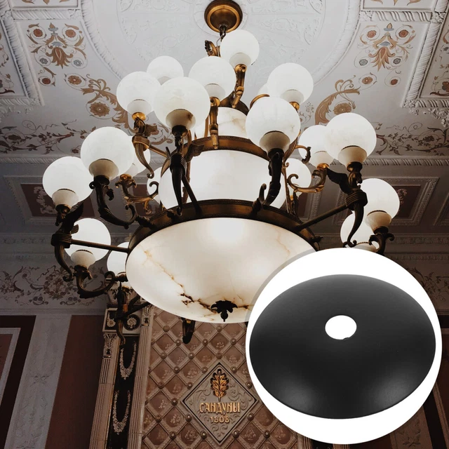 6 Pcs Chandelier Base Tray Accessory Tray Metal Chandeliers UFO 7
