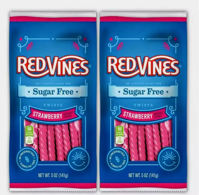 Red Vines Sugar Free Strawberry Twists - 2 Pack