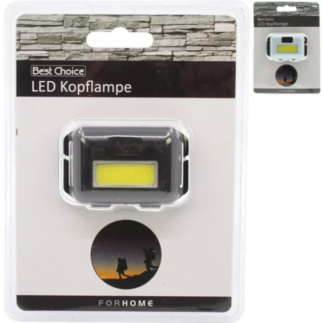 Lampe Frontale Réglable 2 LED 2 Modes 160 Lumen Lumière Jusqu'à 50 Mètres