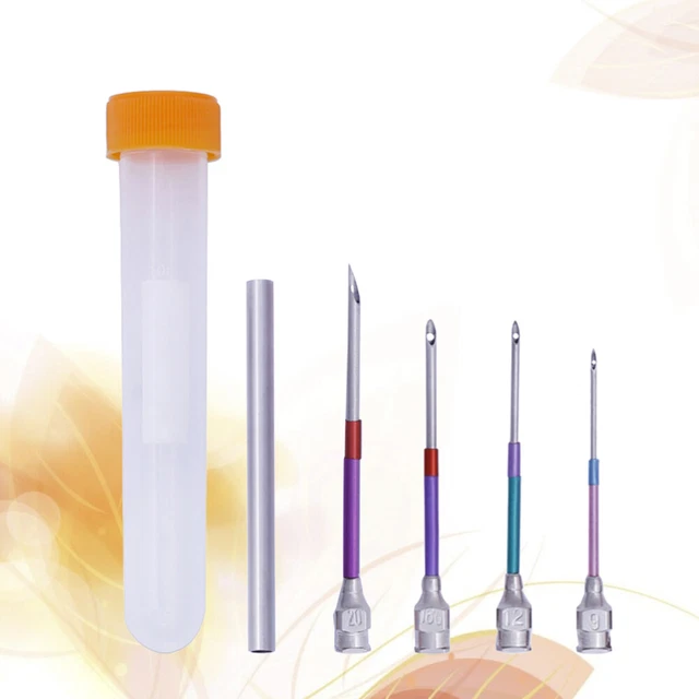 4 PCS Gehäkelte Nähnadeln Sticknadeln Häkeln Bastelnadeln Stift Weben