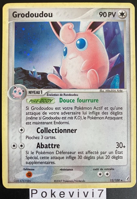 Carte Pokemon GRODOUDOU 13/100 HOLO Bloc EX Gardiens de Cristal FR