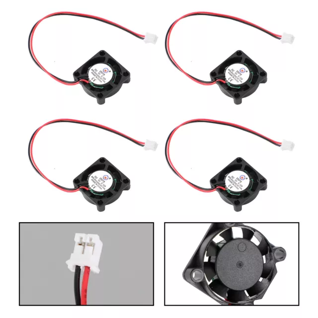2 Pin Wire Brushless DC Cooling Blower Fan 5V 0.12A 2507S 25x25x7mm AUS 3