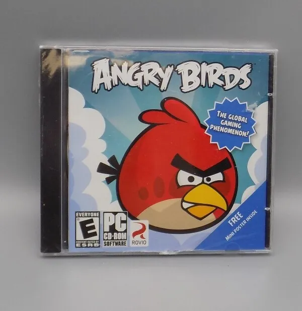 Angry Birds PC Game w/ Mini Poster Original CD-ROM Sealed