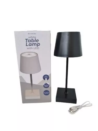 Lampada Da Tavolo Touch Led Ricaricabile Bar Hotel Ristorante Nera