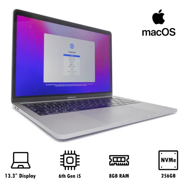 Apple MacBook Pro 13,2 A1706 13,3" fine 2016 Touch Bar Core i5-6267U 8 GB 256 GB