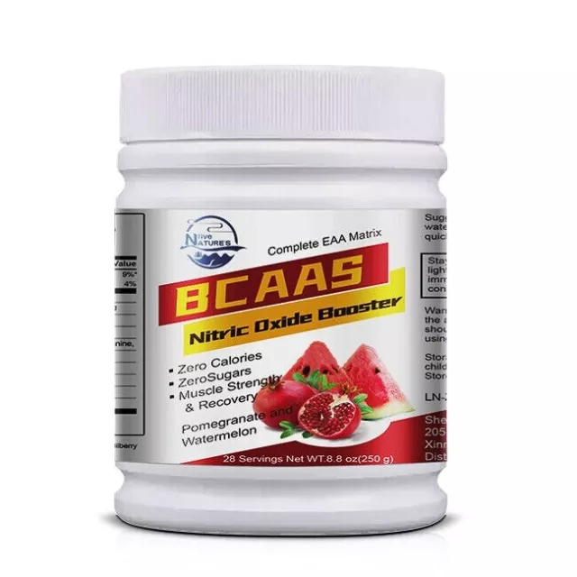 Pure Bcaa Intra Workout 250G Watermelon Branch Chain Amino Acids Recovery