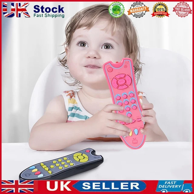 Simulation TV Remote Control Toy 3 Language Modes Interactive Preschool Learning