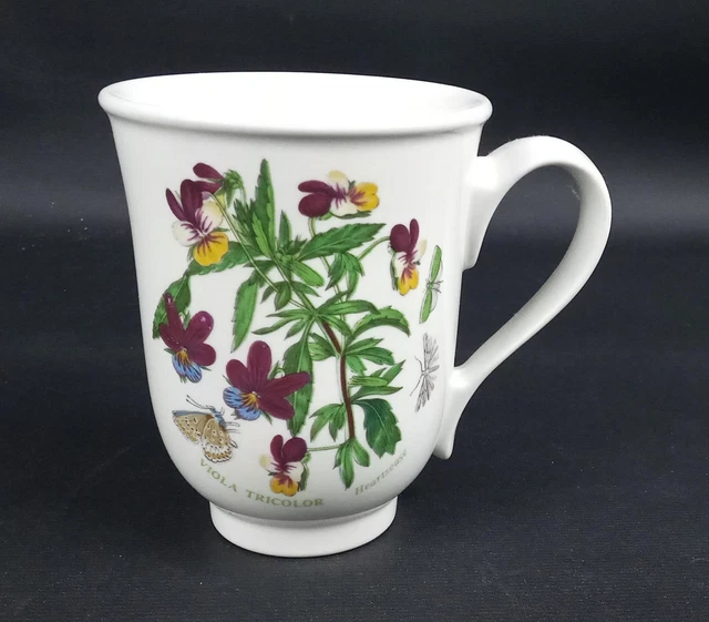Vintage Portmeirion Viola Heartsease Mug Botanic Garden 25th Anniversary Britain