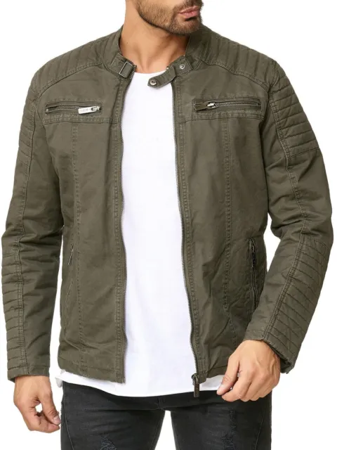 Redbridge Veste Homme Blouson Motard Veste Matelassée Veste en Jeans Dope