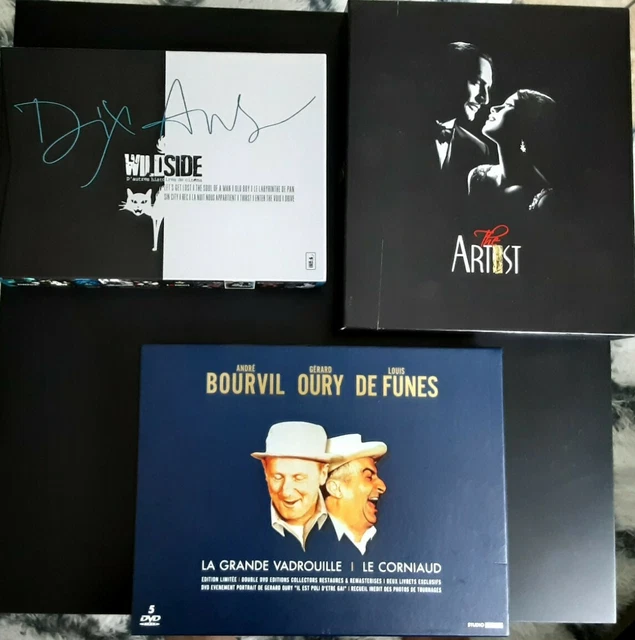 Lot 3 COFFRETS : LA GRANDE VADROUILLE & LE CORNIAUD - WILD SIDE - The ARTIST DVD