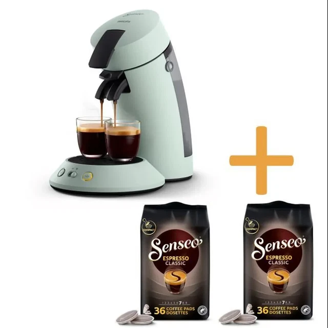 Machine café Cafetière Philips dosette SENSEO 0,7 L + 2 packs dosettes Expresso