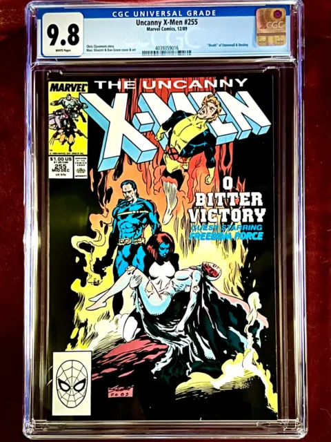 Uncanny X-Men #255 CGC 9.8 NM/MT WHITE Marvel 1989 Key 1st app Matsuo Tsurayaba