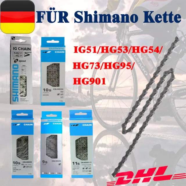 HG73/HG53 FÜR SHIMANO 9 Fach 116 Glieder Fahrradkette 9 Fach Mountainbike Kette