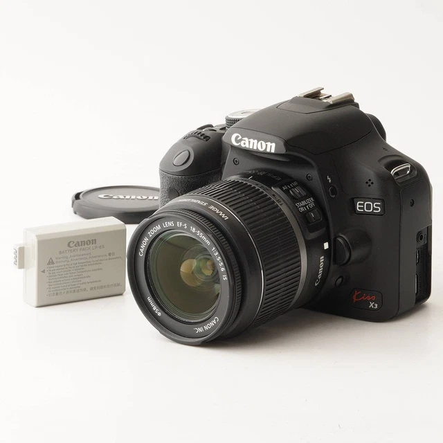 CANON EOS KISS X3 + EF-S 18-55mm IS + 55-250mm IS w/ 1 shots