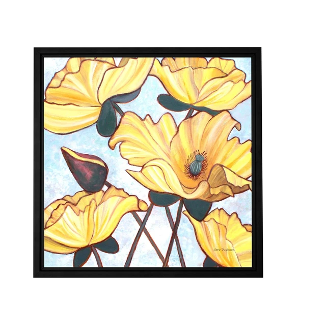 Herb Dickinson 'Golden Blooms' Floater-framed  Small