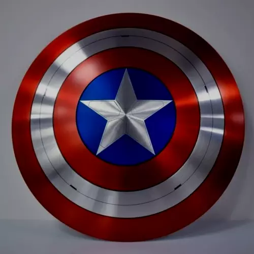 1:1 Alloy Metal Shield Captain America Marvel Legends 75th Anniversary Avengers 3