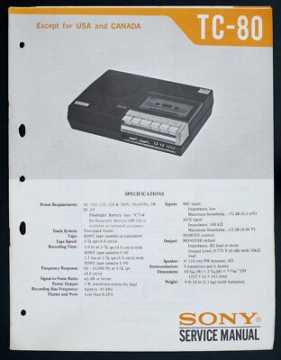Cinture Di Ricambio DeckTech® Per Sony Corder A Cassette TC Cinture Di Ricambio DeckTech® Per Sony Corder A Cassette TC