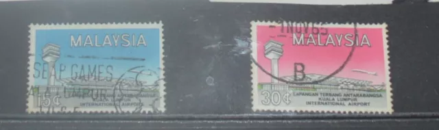 Malaysia 1965 International Airport Stamps Set SG 18-SG 19 XFU