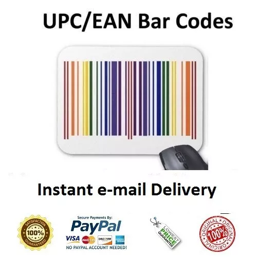 1,000,000 Pcs 13 Digits Unique Barcodes Product ID Numbers UPC EAN CODES