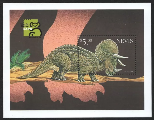 Nevis 1999 - Mi-Nr. Block 158 ** - MNH - Prähistorische Tiere