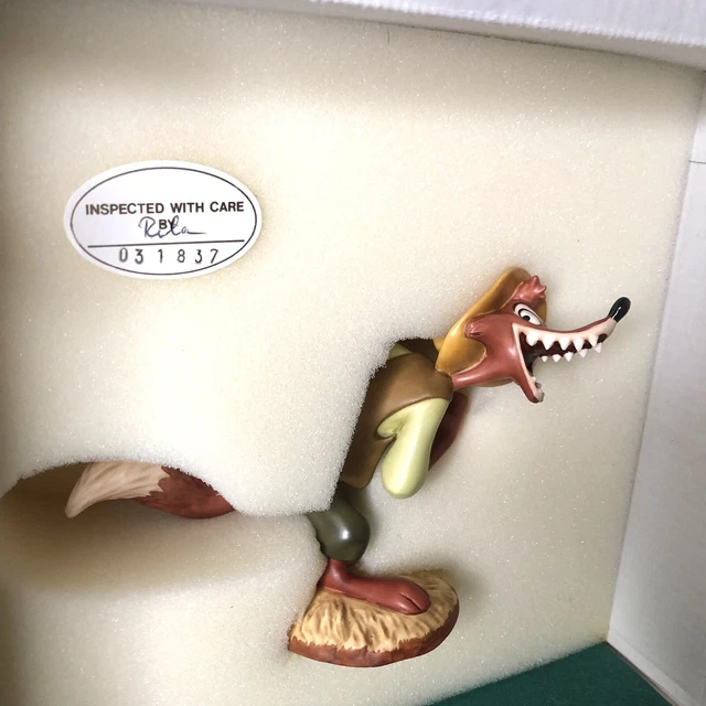 WDCC SONG OF THE SOUTH Brer Fox “I gotcha, Brer Rabbit!” 50th Ann. NIB COA Craz