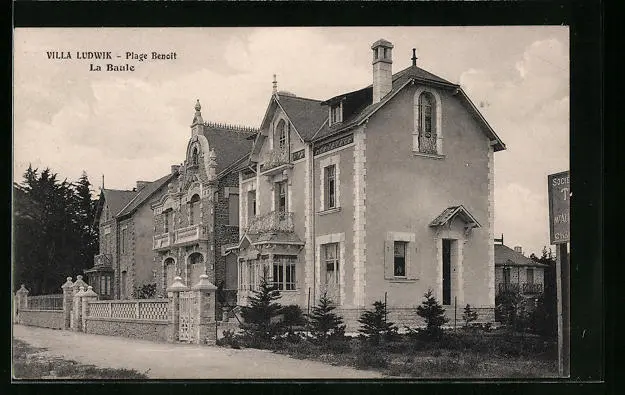 CPA La Baule, Villa Ludwik-Plage Benoit