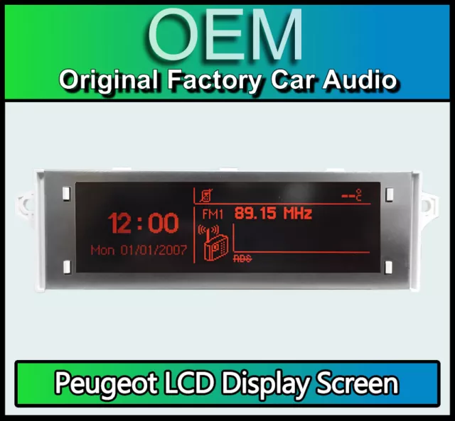 Peugeot 3008 display screen, RD4 car stereo radio LCD Multi function clock dash