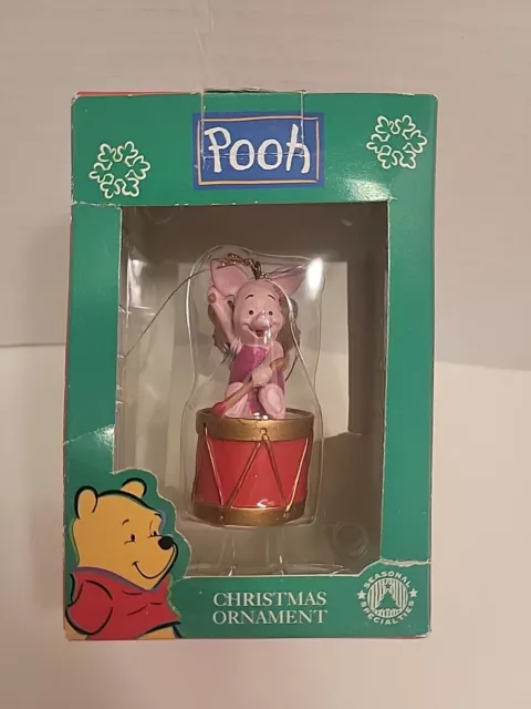 Seasonal Specialties WINNIE THE POOH PIGLET DRUMMER Christmas Ornament