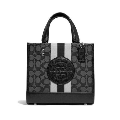 coach field tote 22 in signature jacquard