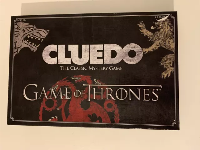 Game of Thrones Cluedo Mystery Board Game, Special Addition Complete