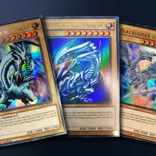 Yugioh! Blauäugiger Weißer Drache Karten zur Auswahl Neu Deutsch 1. Auflage Holo