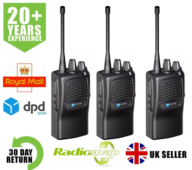 TAIT TP7110 UHF 420-470MHZ 4 WATT WATERPROOF WALKIE-TALKIE TWO WAY RADIOS x 3