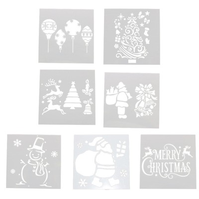 Muro Decorazioni Buon Natale Benvenuto Stencil Riutilizzabili per Scrittura Artigianale Fai da Te su Porta SAVITA 8 Pezzi 36x14cm Stencil per Pittura di Disegno 