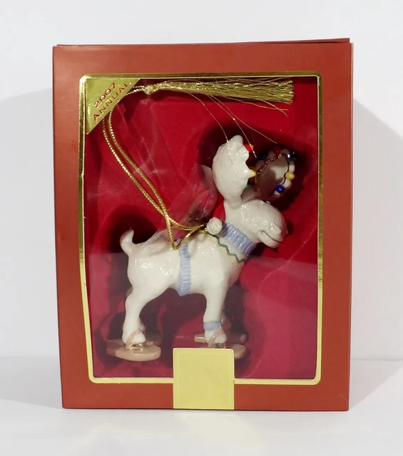 Merry Mooseshoes 2007 Lenox Porcelain Marcel Moose Ornament