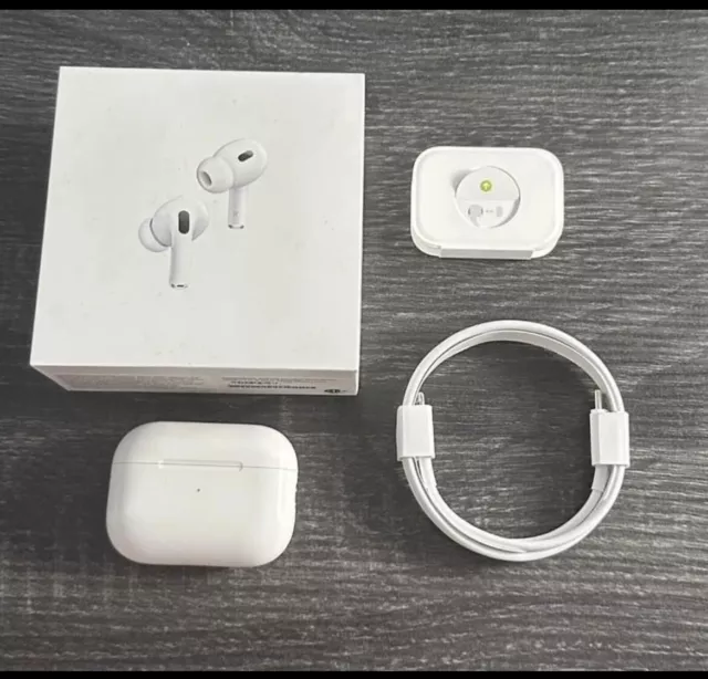 Apple Airpods Pro (2Da Generación) Con Estuche De Carga Inalámbrica Magsafe Y Blanco