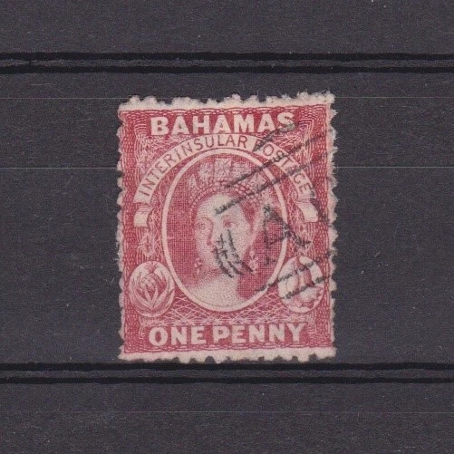 BAHAMAS 1863, SG# 21, CV £70, Wmk Crown CC Reversed, QV, Used