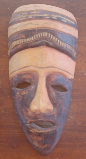 Wooden Tribal Mask From Haiti