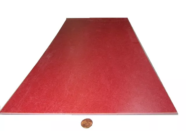 GPO3 Electrical Red Fiberglass Sheet 1/8" Thick x 12.0" Wide x 24.0" Long